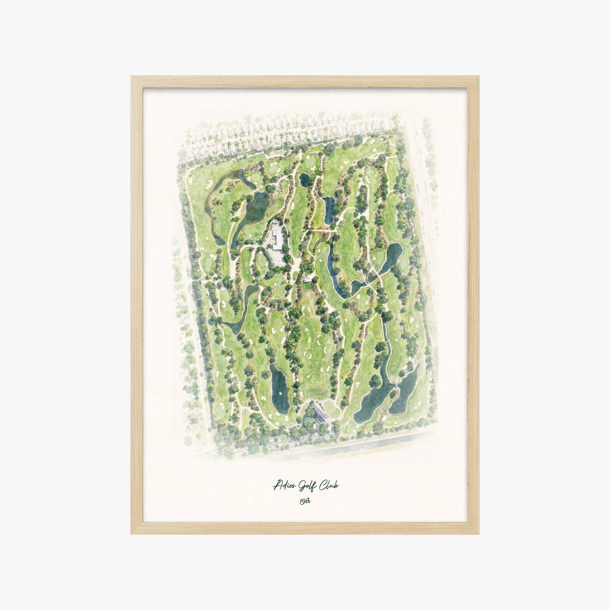Adios Golf Club wood frame