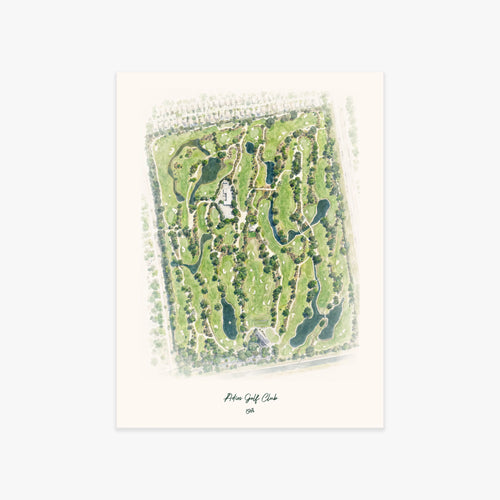 Adios Golf Club printed artwork