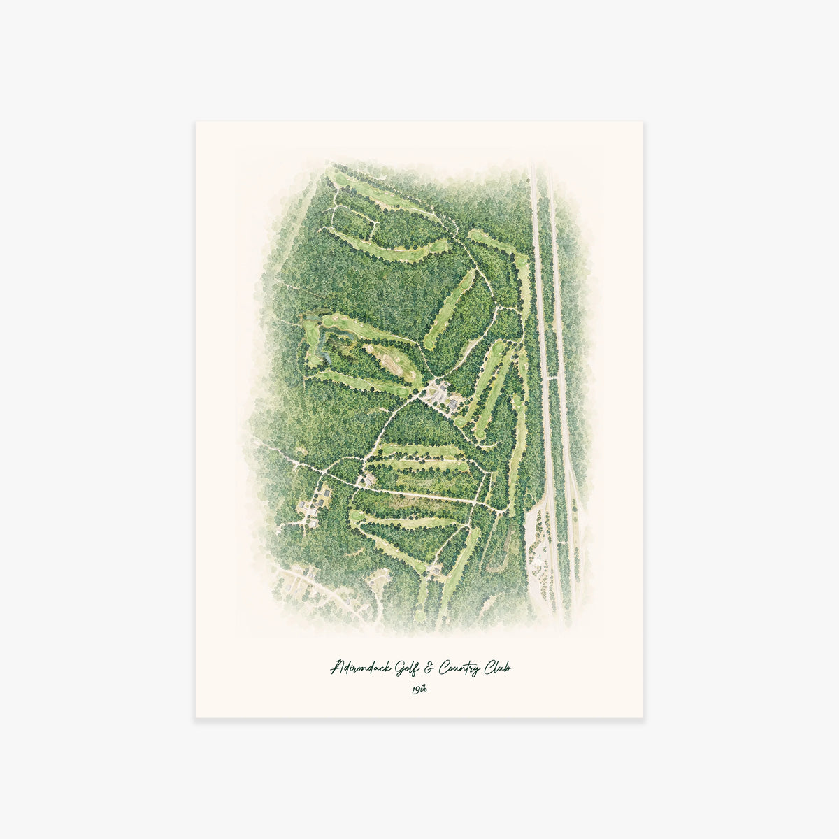 Adirondack Golf & Country Club printed artwork