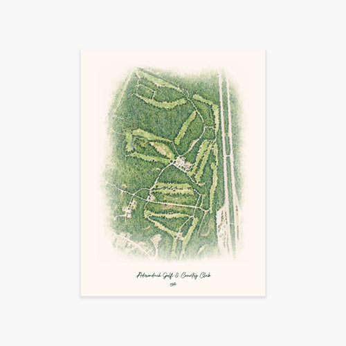Adirondack Golf & Country Club printed artwork