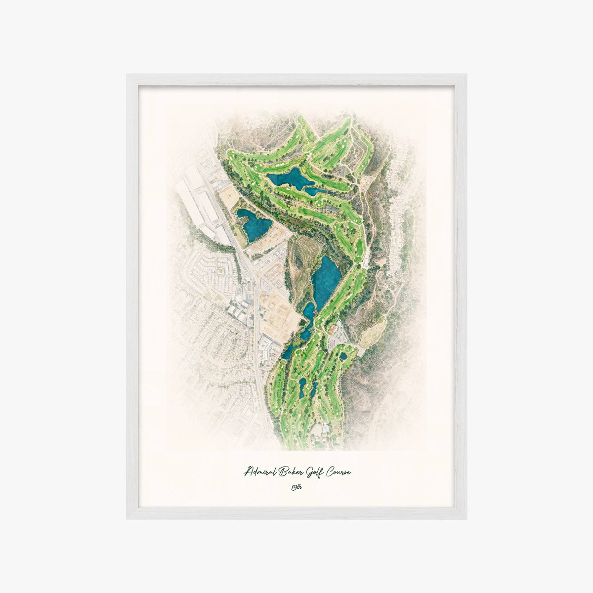 Admiral Baker Golf Course white frame