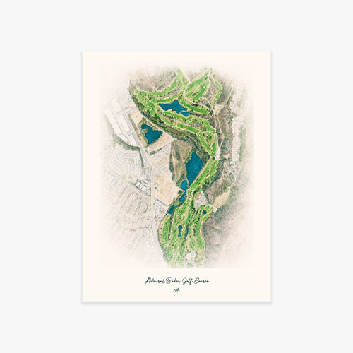 Admiral Baker Golf Course printed artwork