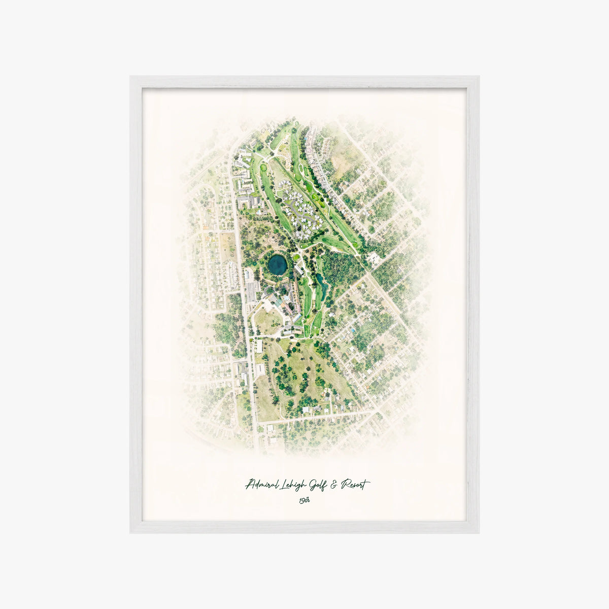 Admiral Lehigh Golf & Resort white frame