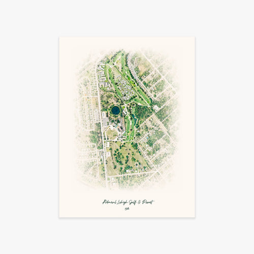 Admiral Lehigh Golf & Resort printed artwork