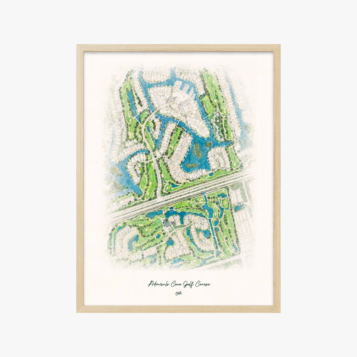 Admirals Cove Golf Course wood frame