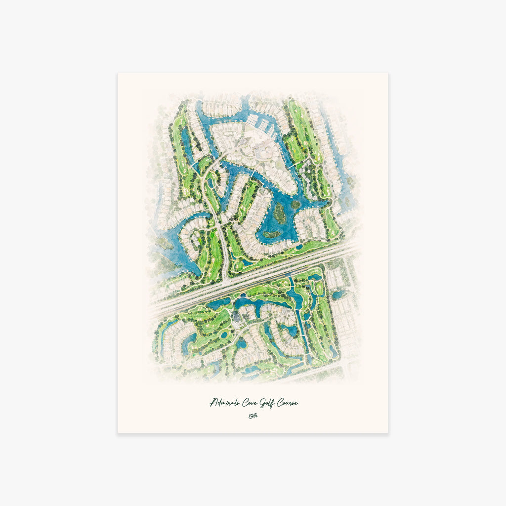 Admirals Cove Golf Course printed artwork