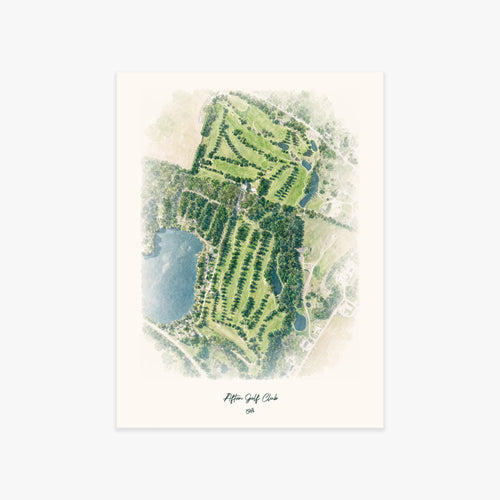 Afton Golf Club printed artwork