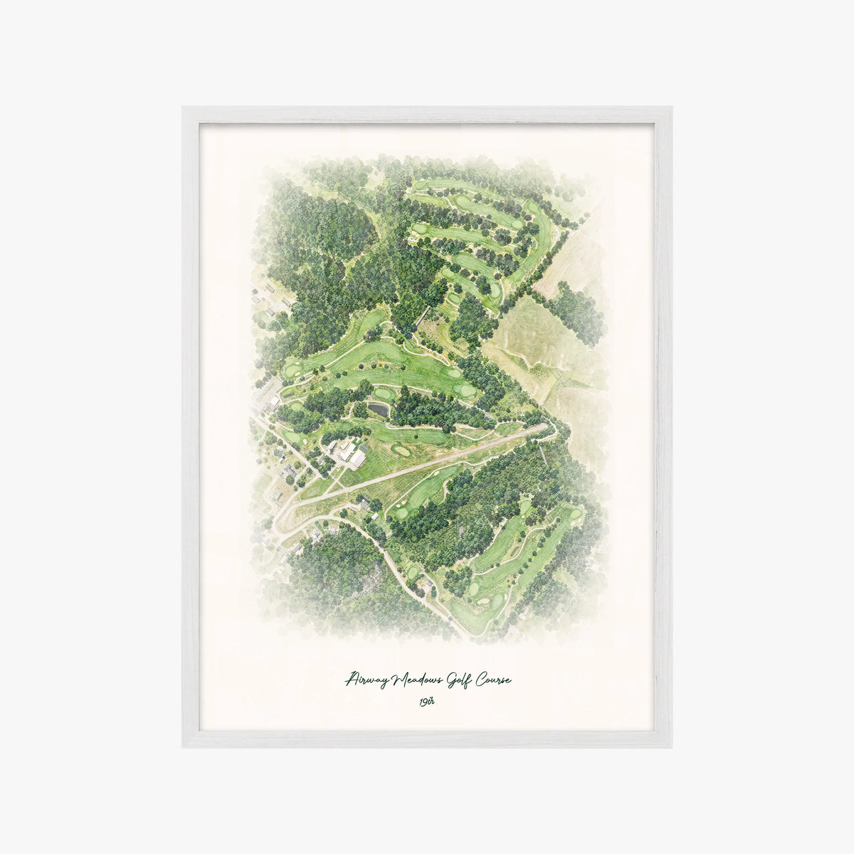 Airway Meadows Golf Course white frame