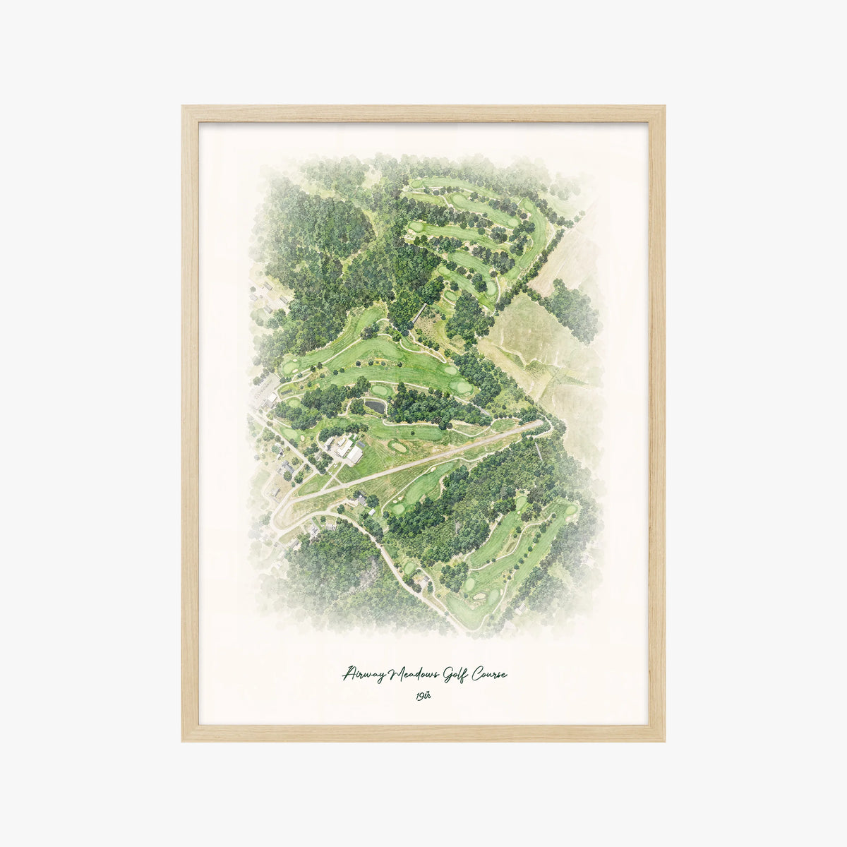 Airway Meadows Golf Course wood frame