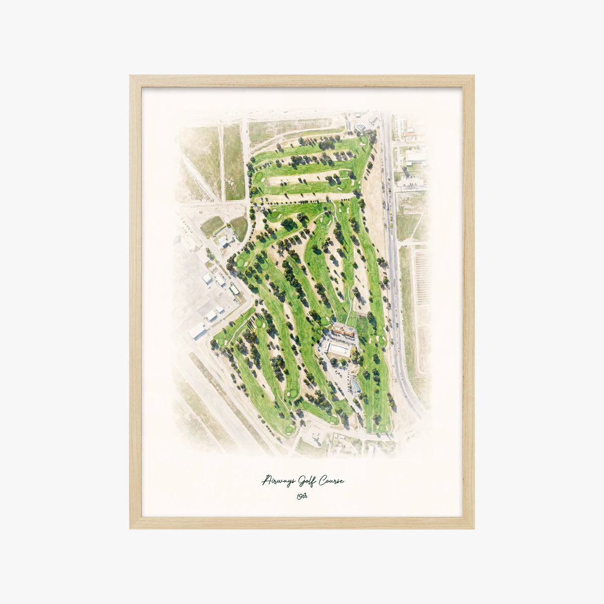 Airways Golf Course wood frame