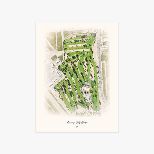 Airways Golf Course printed artwork