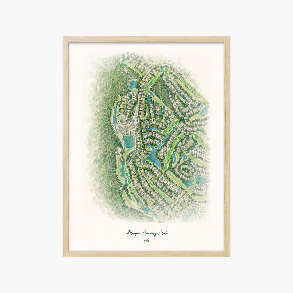 Alaqua Country Club wood frame