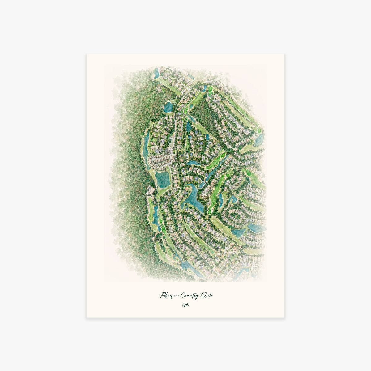 Alaqua Country Club printed artwork