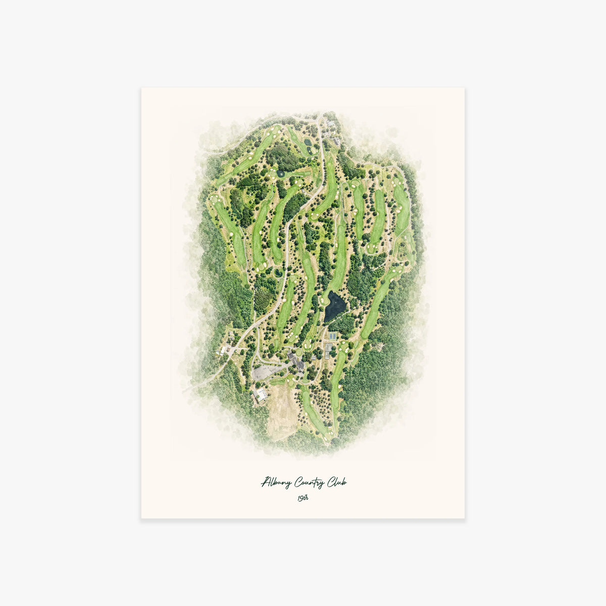 Albany Country Club printed artwork