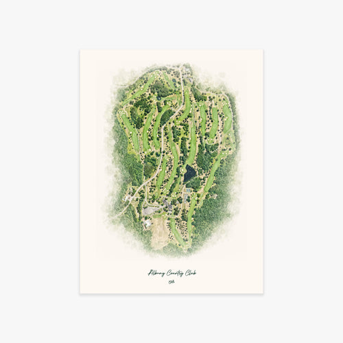 Albany Country Club printed artwork