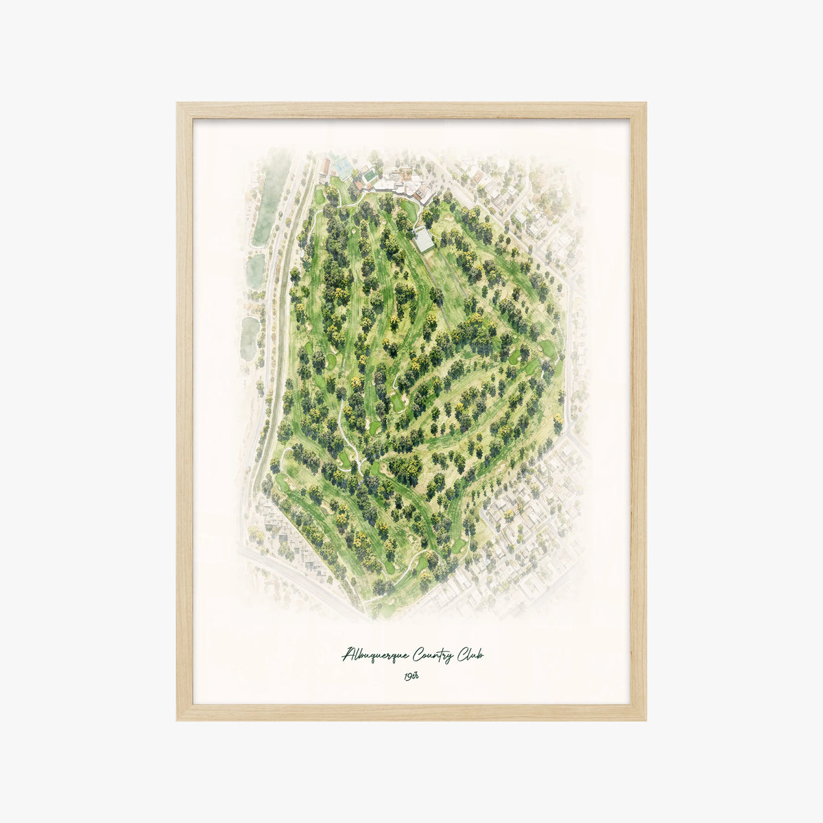Albuquerque Country Club wood frame