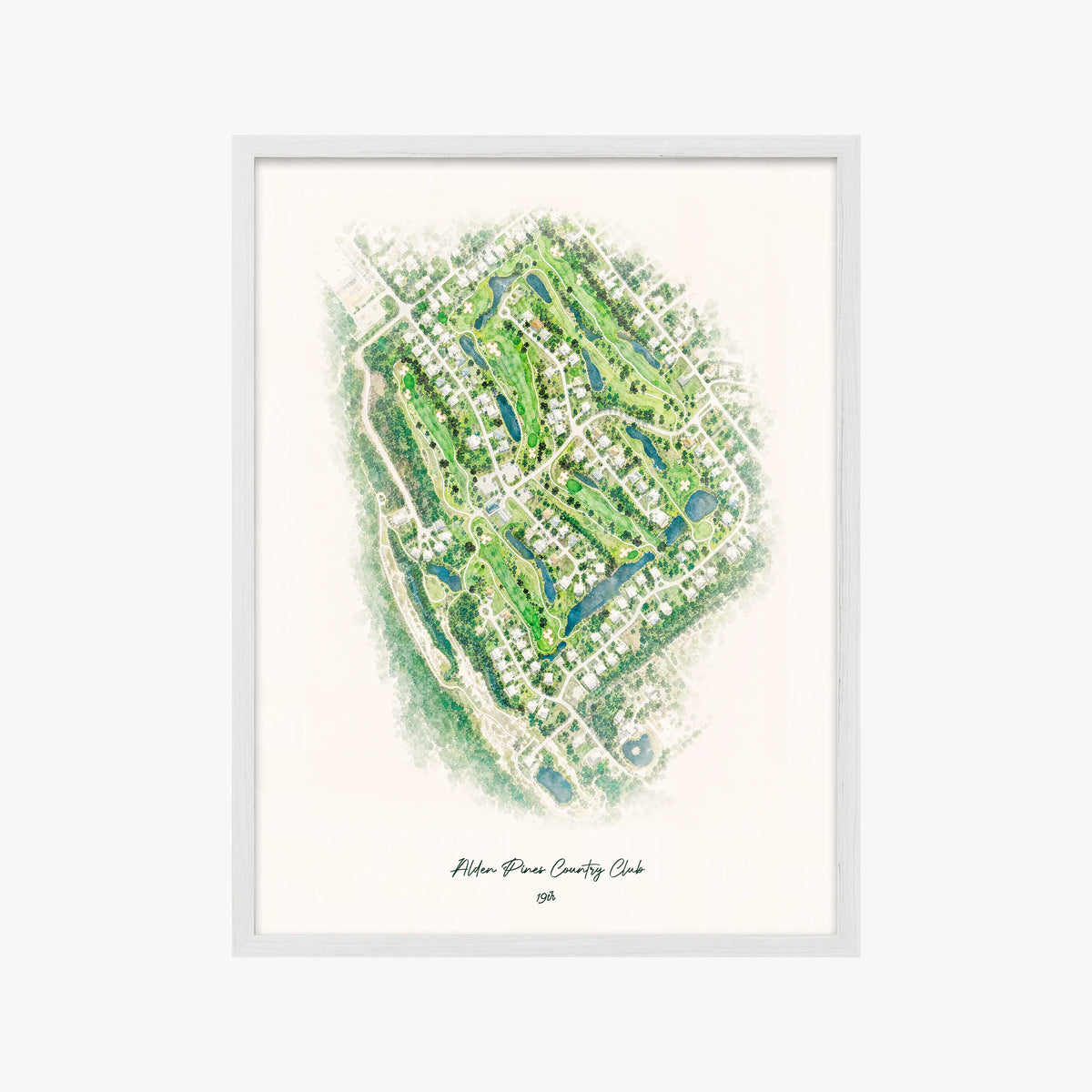 Alden Pines Country Club white frame