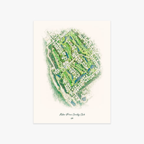Alden Pines Country Club printed artwork