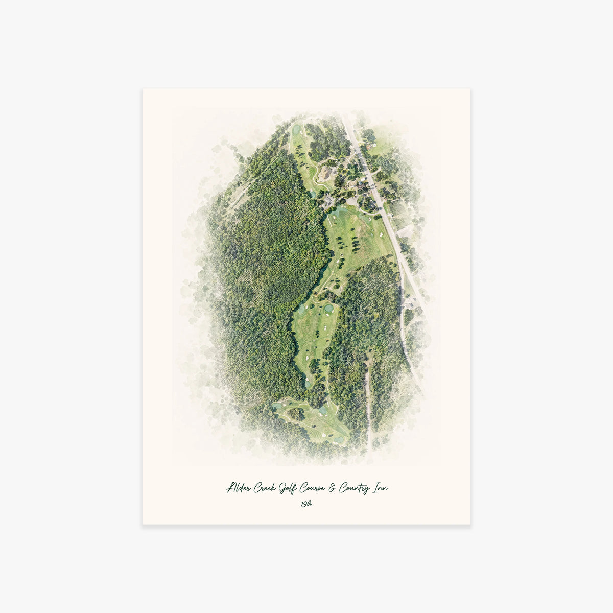 Alder Creek Golf Course & Country Inn printed artwork
