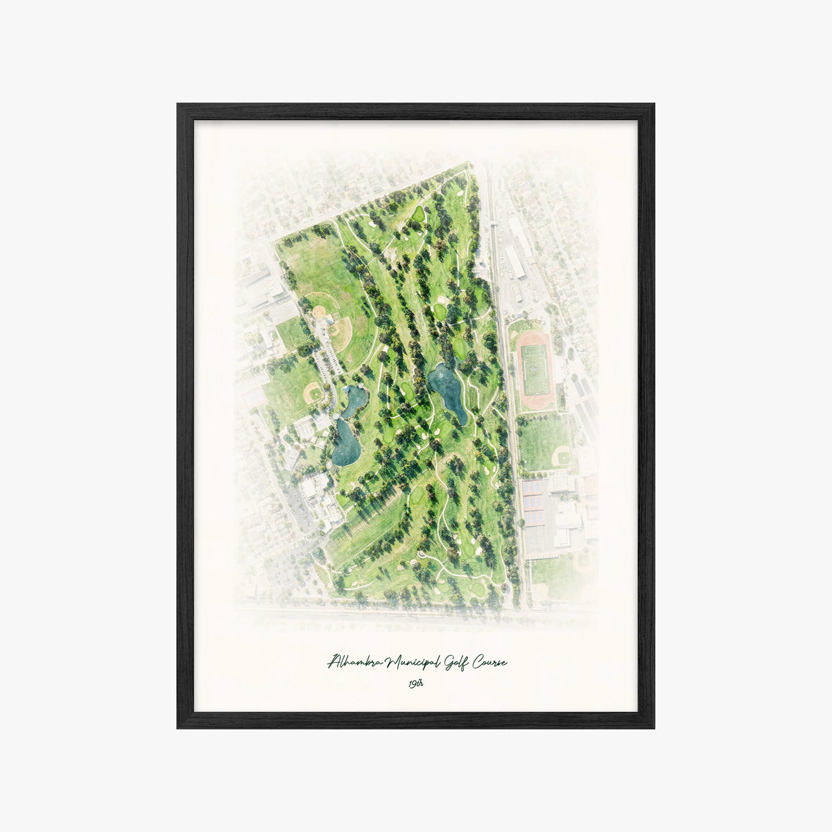 Alhambra Municipal Golf Course black frame
