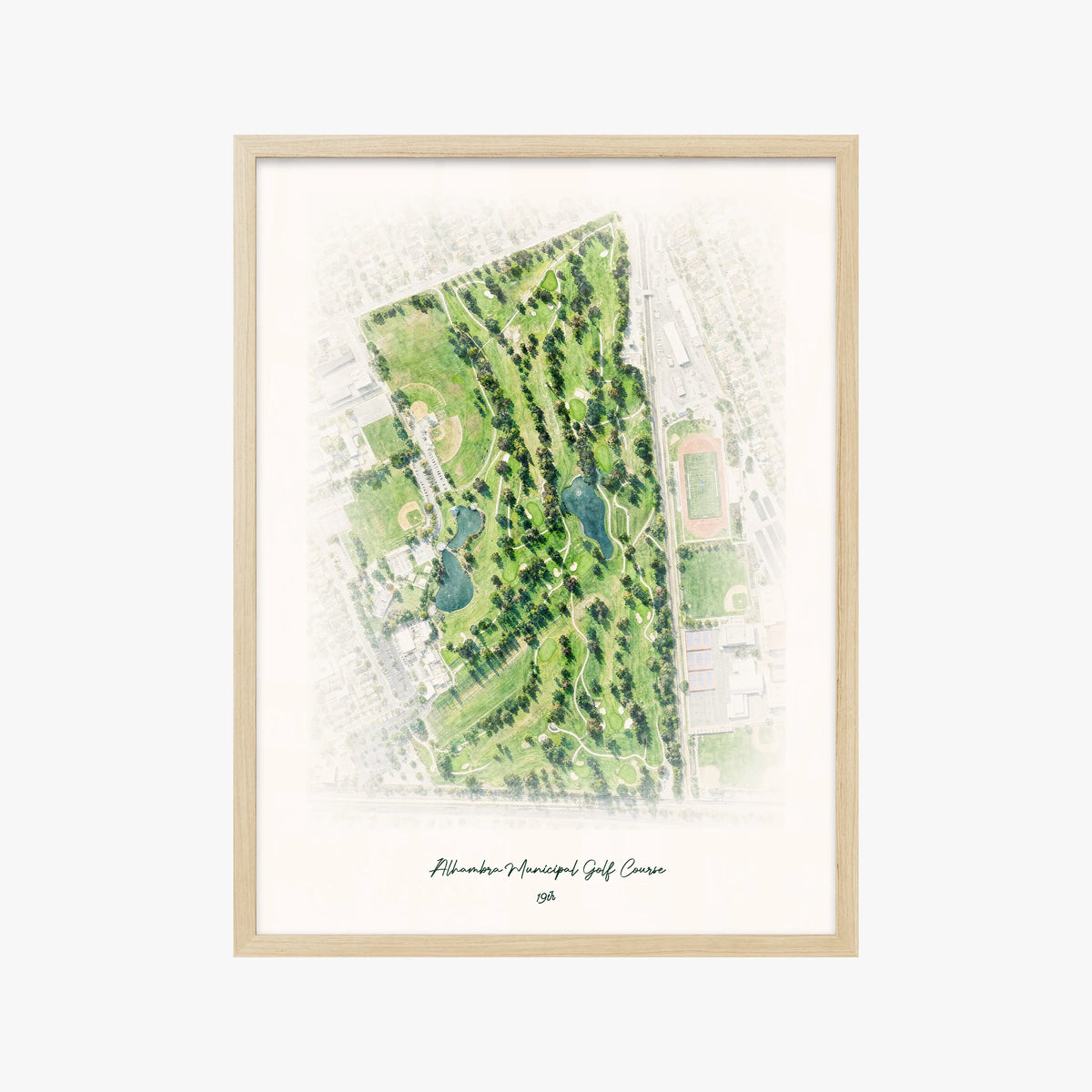 Alhambra Municipal Golf Course wood frame