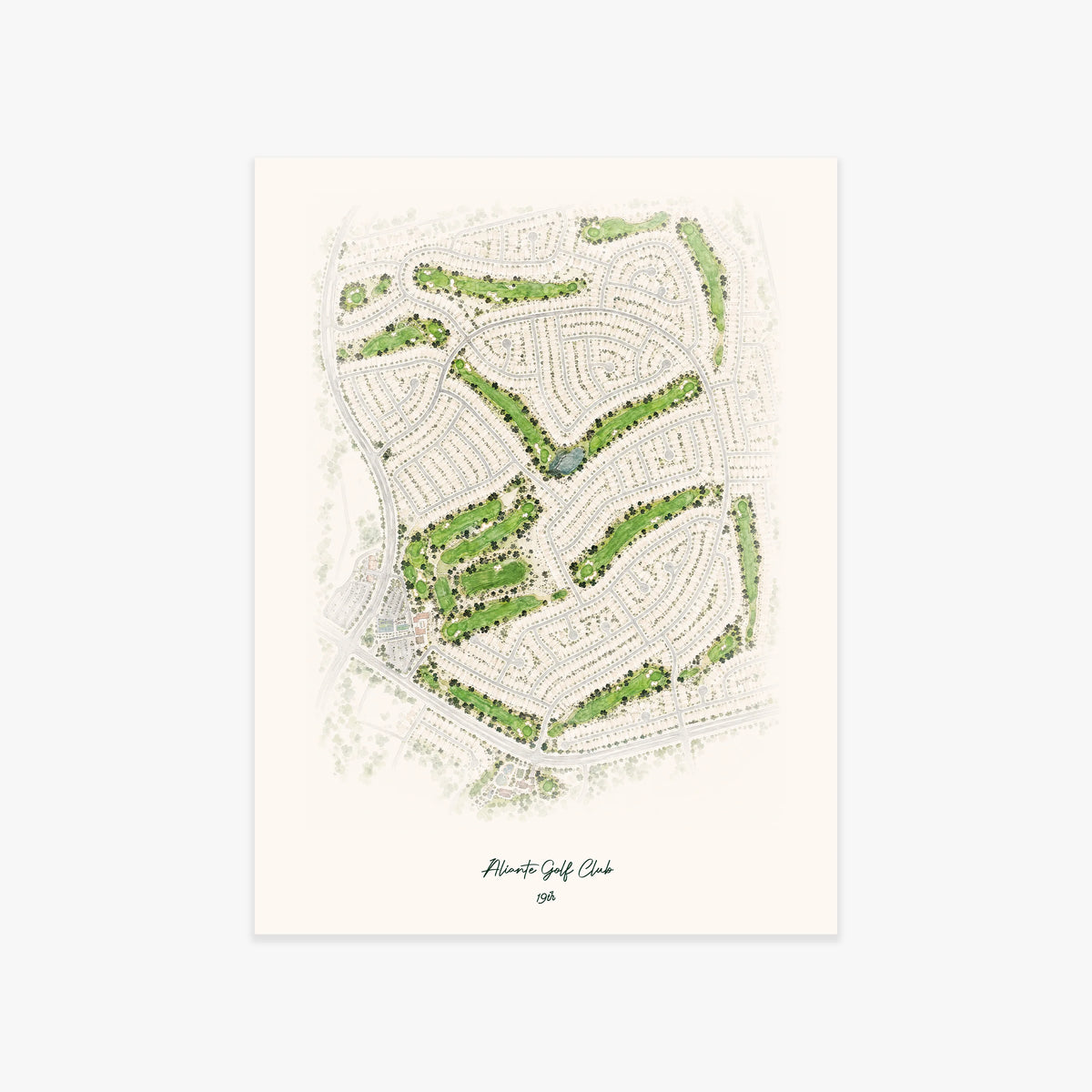 Aliante Golf Club printed artwork