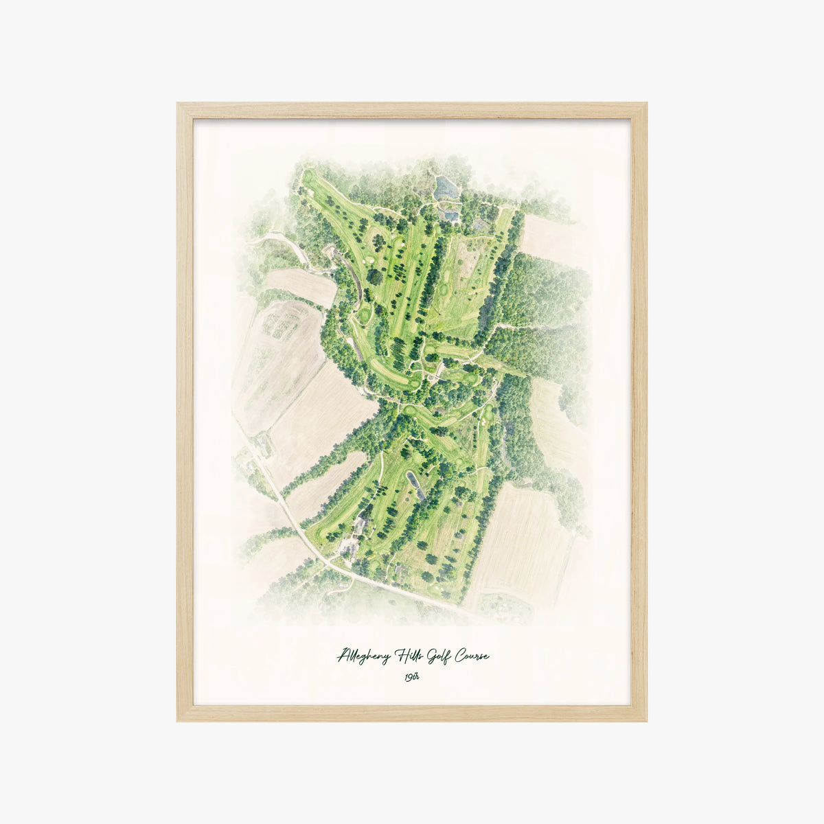 Allegheny Hills Golf Course wood frame