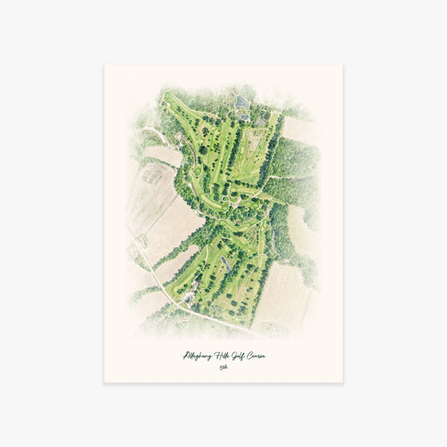 Allegheny Hills Golf Course printed artwork