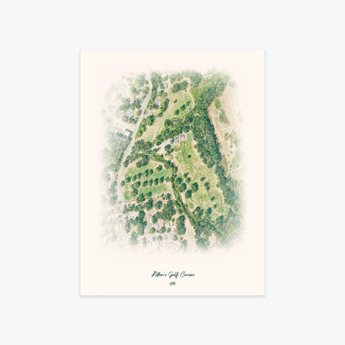 Allen's Golf Course printed artwork