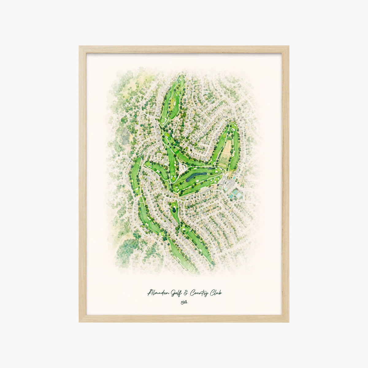 Almaden Golf & Country Club wood frame