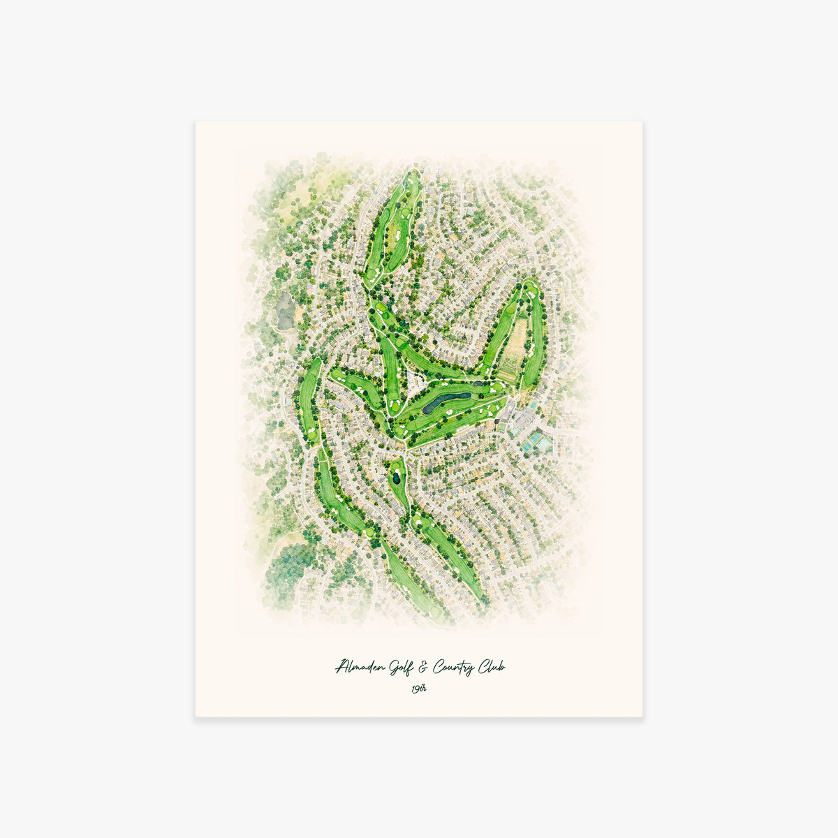 Almaden Golf & Country Club printed artwork