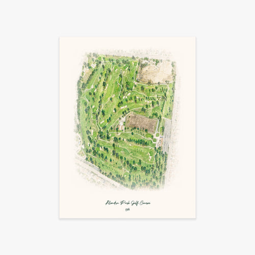 Alondra Park Golf Course printed artwork