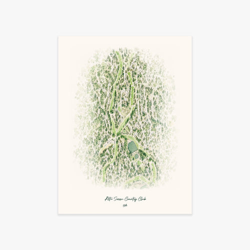 Alta Sierra Country Club printed artwork