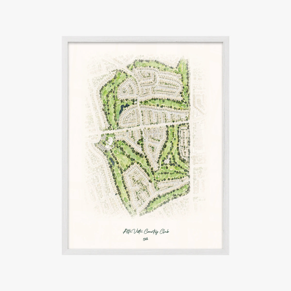 Alta Vista Country Club white frame