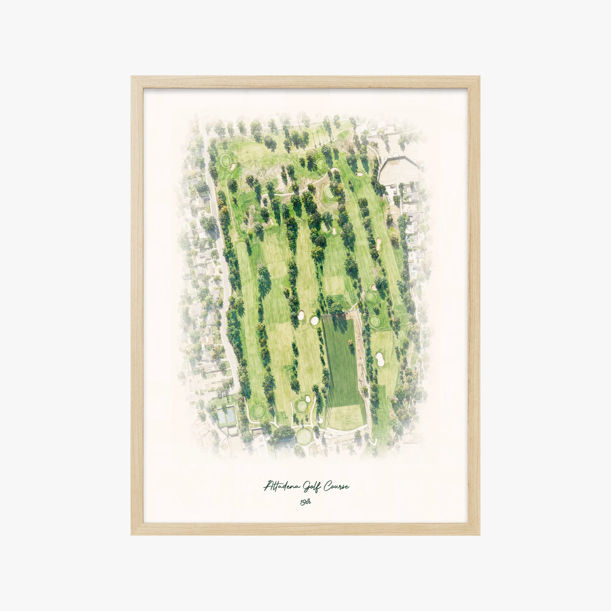 Altadena Golf Course wood frame