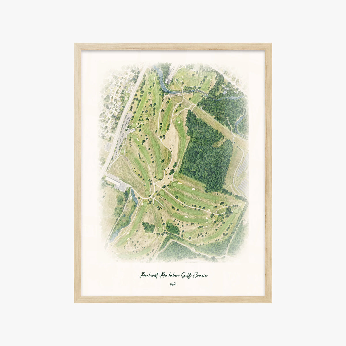 Amherst Audubon Golf Course wood frame