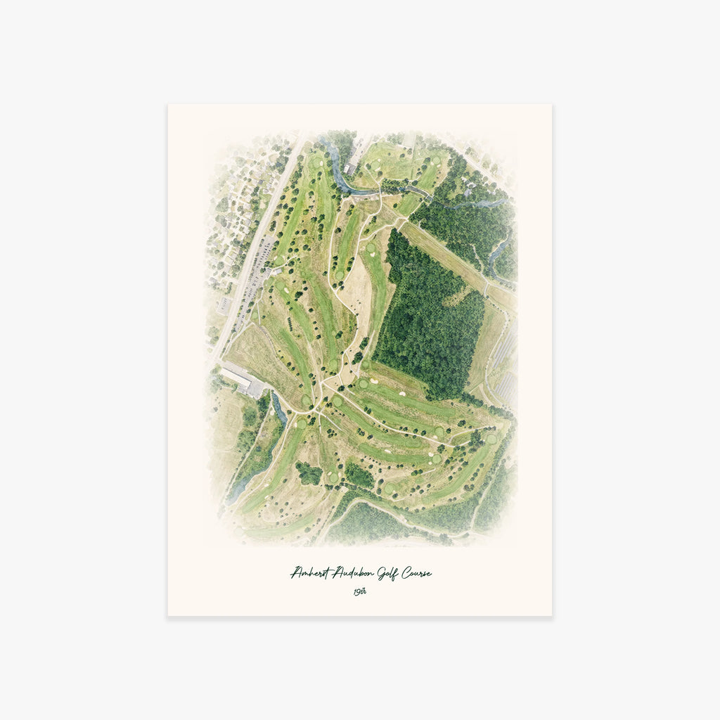 Amherst Audubon Golf Course printed artwork