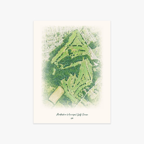 Amsterdam Municipal Golf Course printed artwork