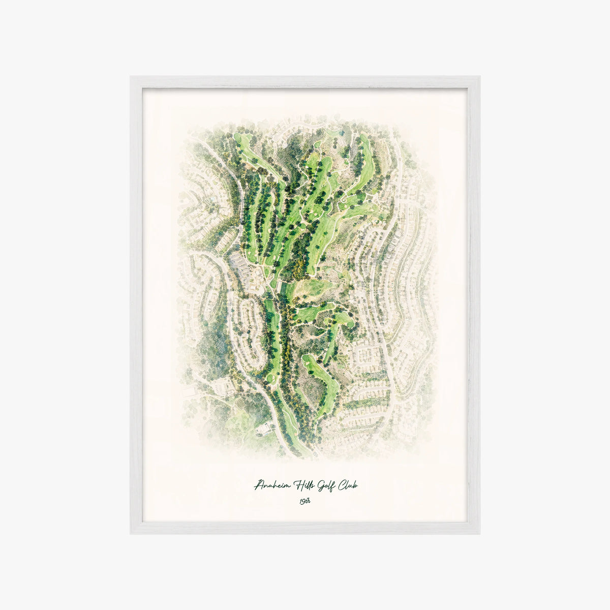 Anaheim Hills Golf Club white frame