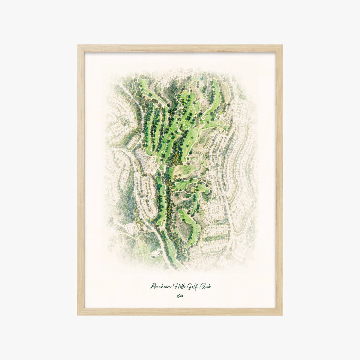 Anaheim Hills Golf Club wood frame