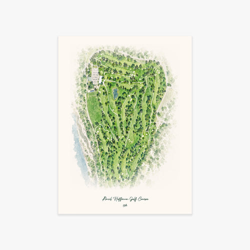 Ancil Hoffman Golf Course printed artwork
