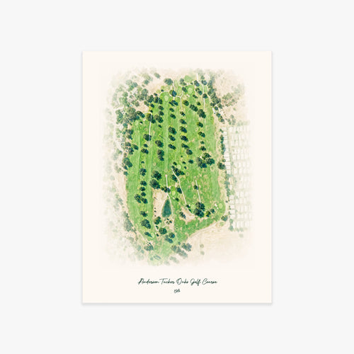 Anderson Tucker Oaks Golf Course printed artwork