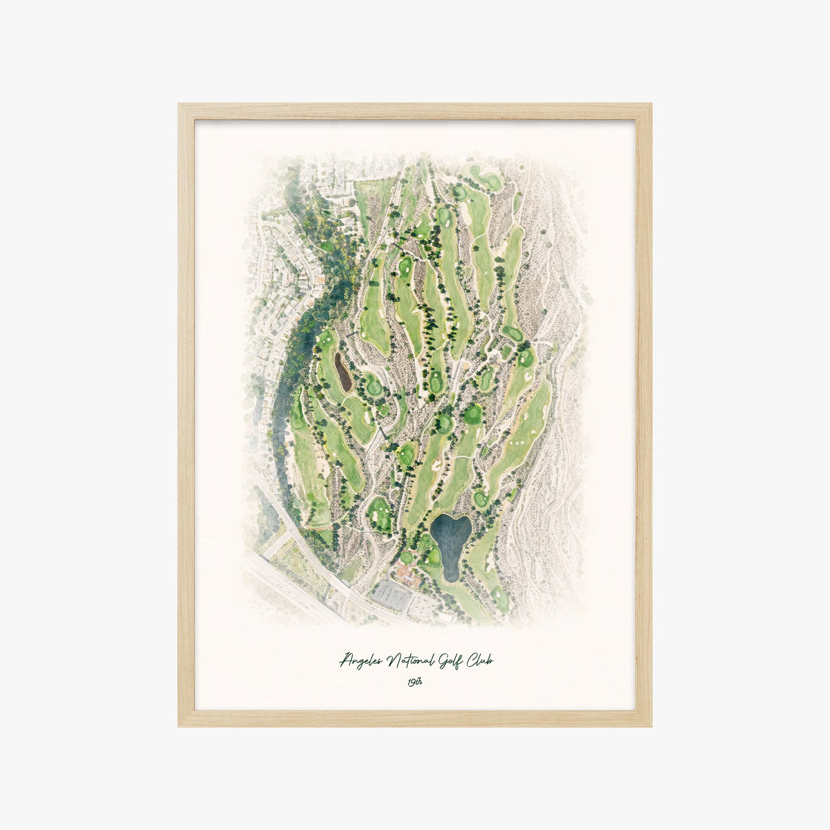 Angeles National Golf Club wood frame