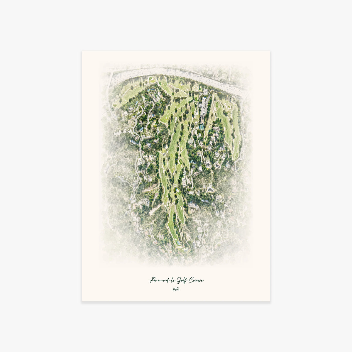 Annandale Golf Course printed artwork