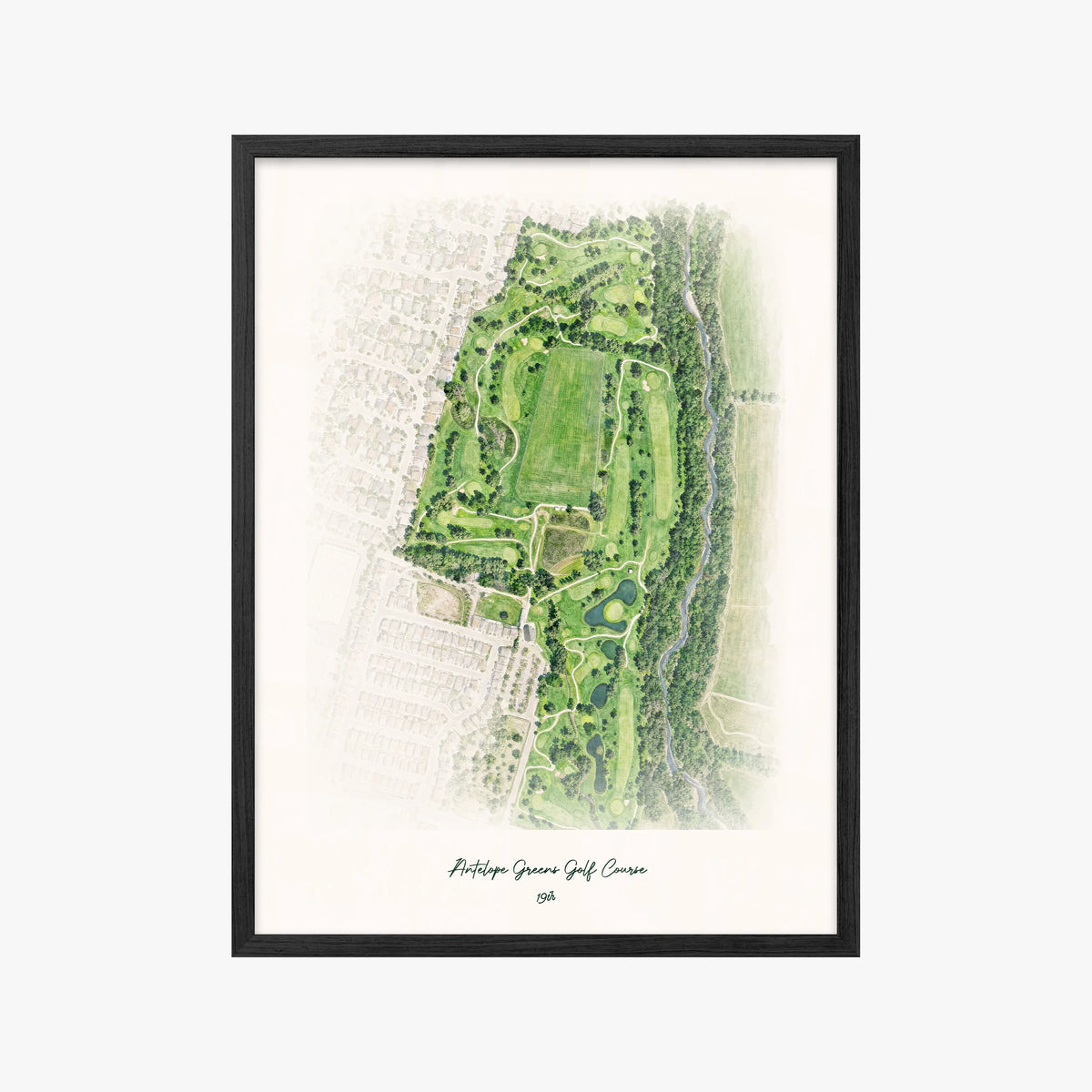 Antelope Greens Golf Course black frame