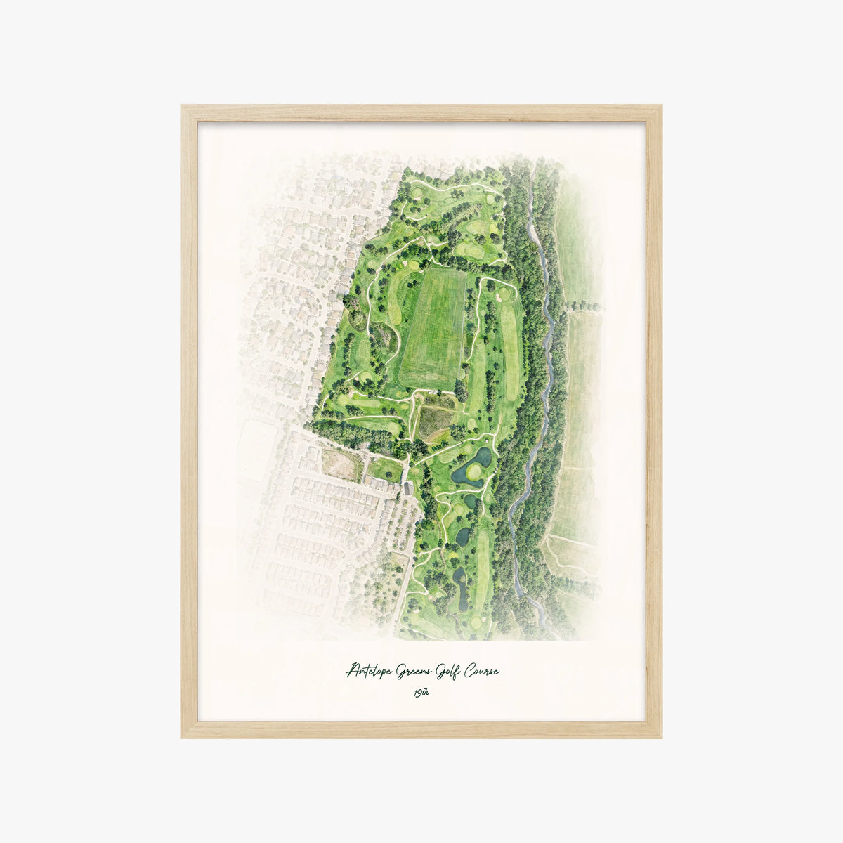 Antelope Greens Golf Course wood frame