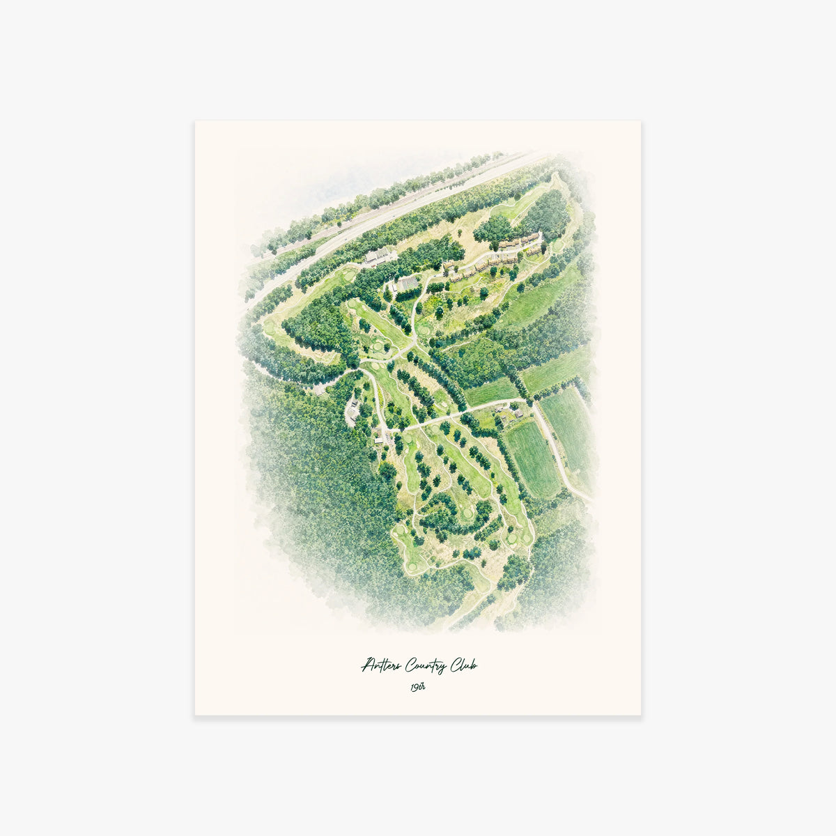 Antlers Country Club printed artwork