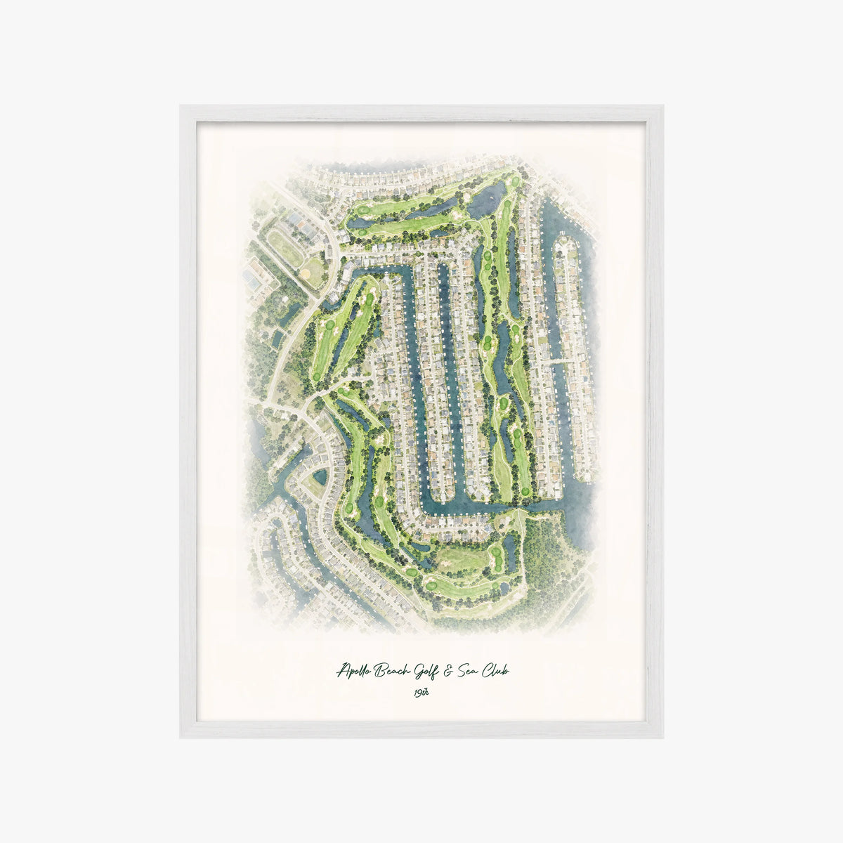 Apollo Beach Golf & Sea Club white frame