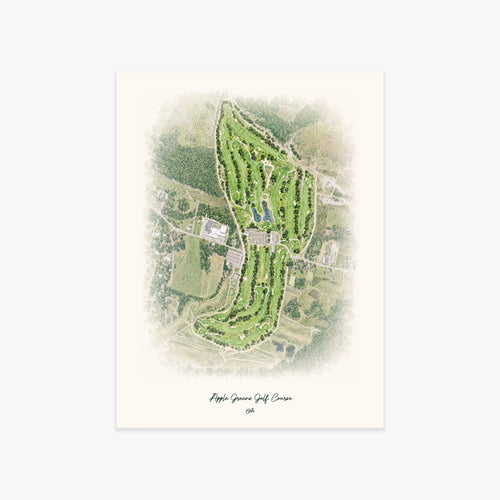 Apple Greens Golf Course printed artwork