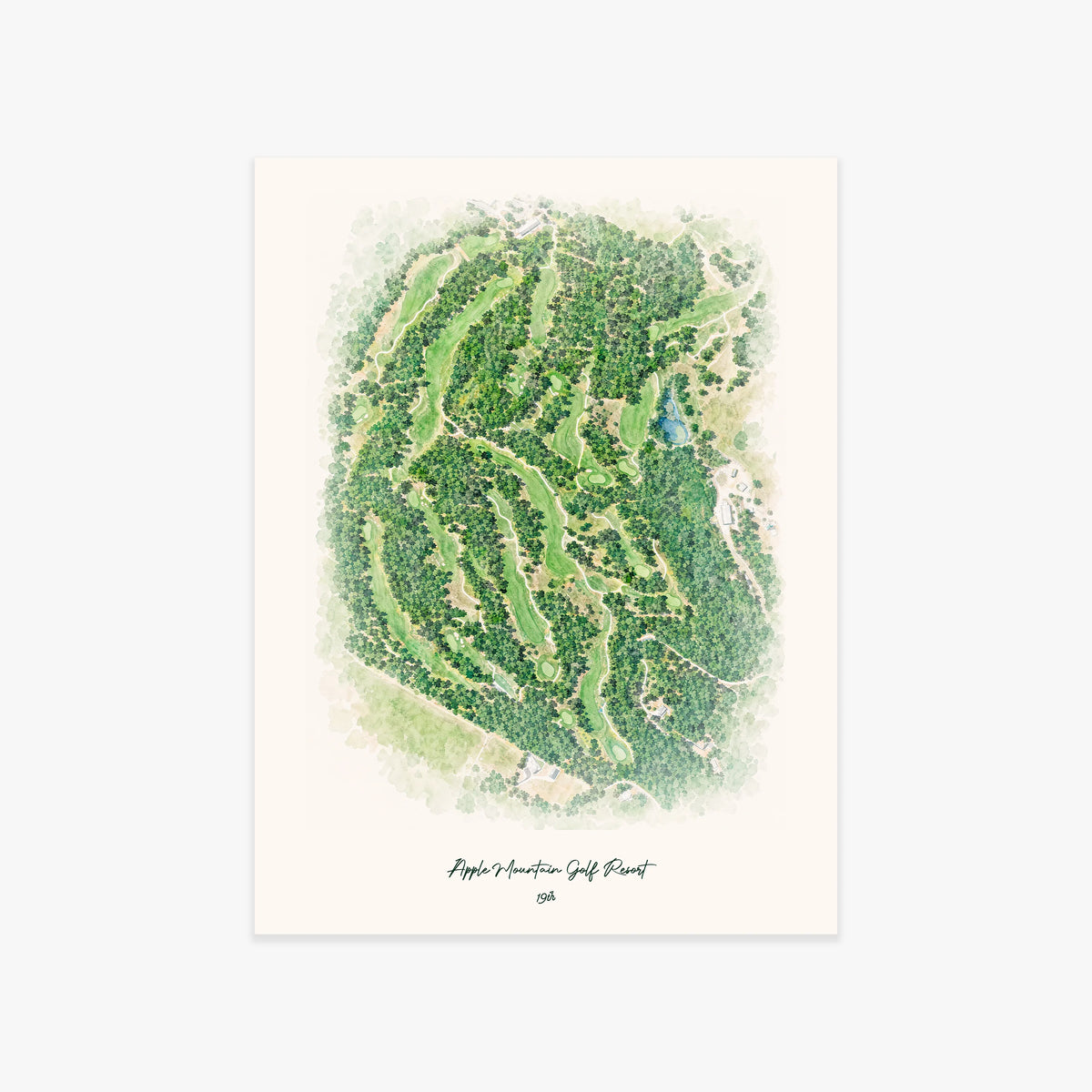 Apple Mountain Golf Resort printed artwork